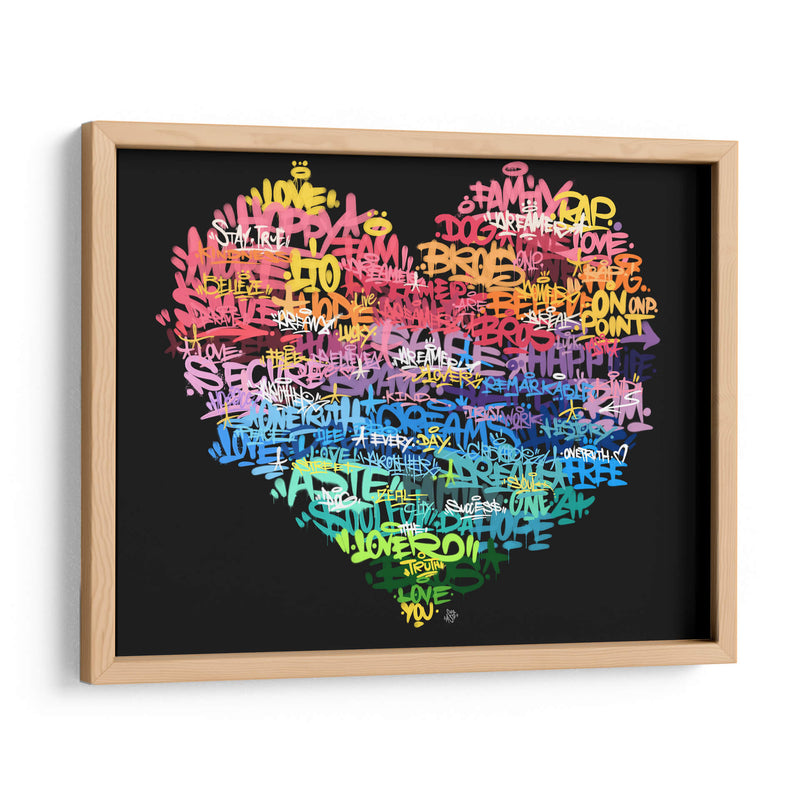 Graffiti Heart - David Aste | Cuadro decorativo de Canvas Lab