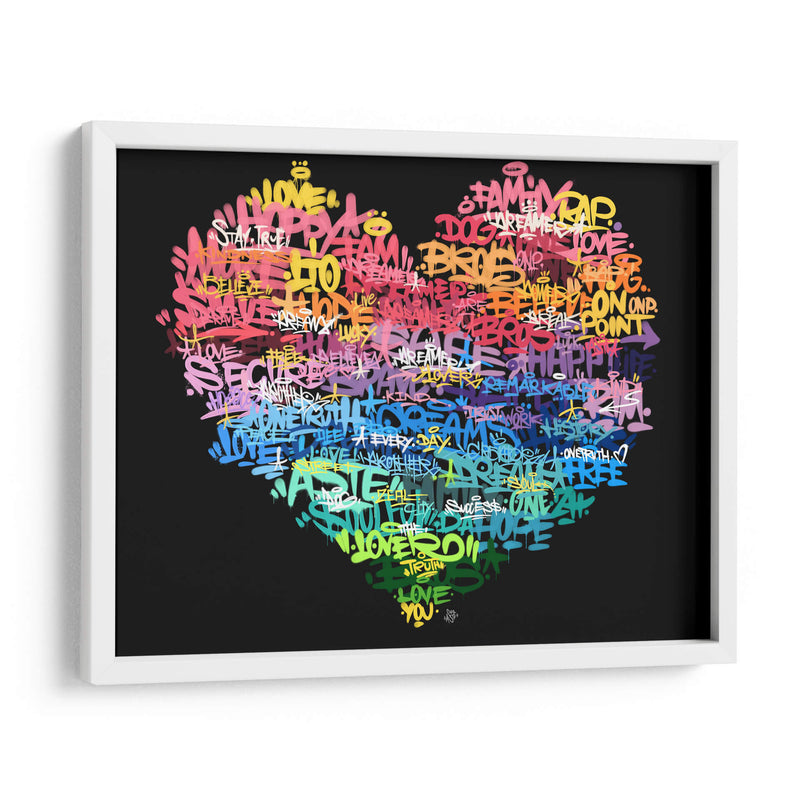 Graffiti Heart - David Aste | Cuadro decorativo de Canvas Lab