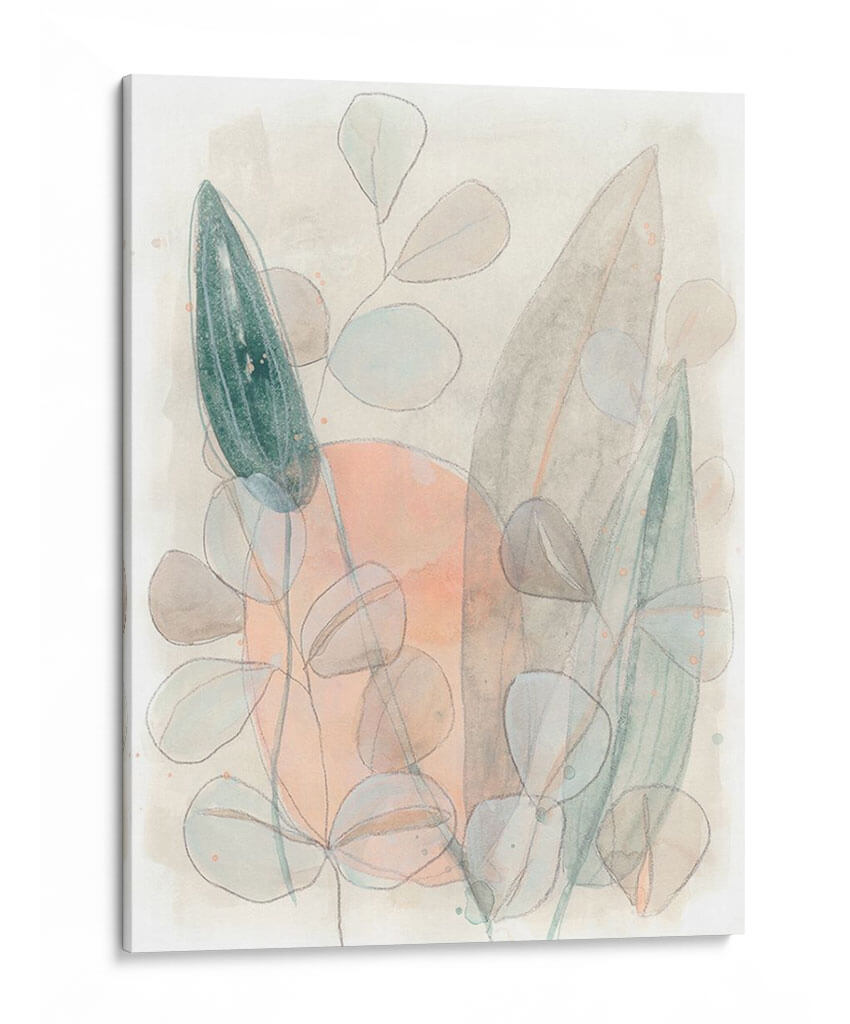 Dispersión De Hojas Ii - June Erica Vess | Cuadro decorativo de Canvas Lab