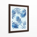 Blue Palm Leaves 2 - David Aste | Cuadro decorativo de Canvas Lab