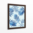 Blue Palm Leaves 2 - David Aste | Cuadro decorativo de Canvas Lab