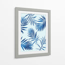 Blue Palm Leaves 2 - David Aste | Cuadro decorativo de Canvas Lab