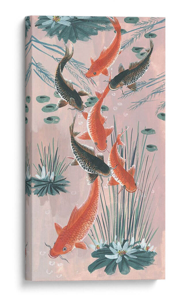 Tradicional Koi Estanque I - Melissa Wang | Cuadro decorativo de Canvas Lab