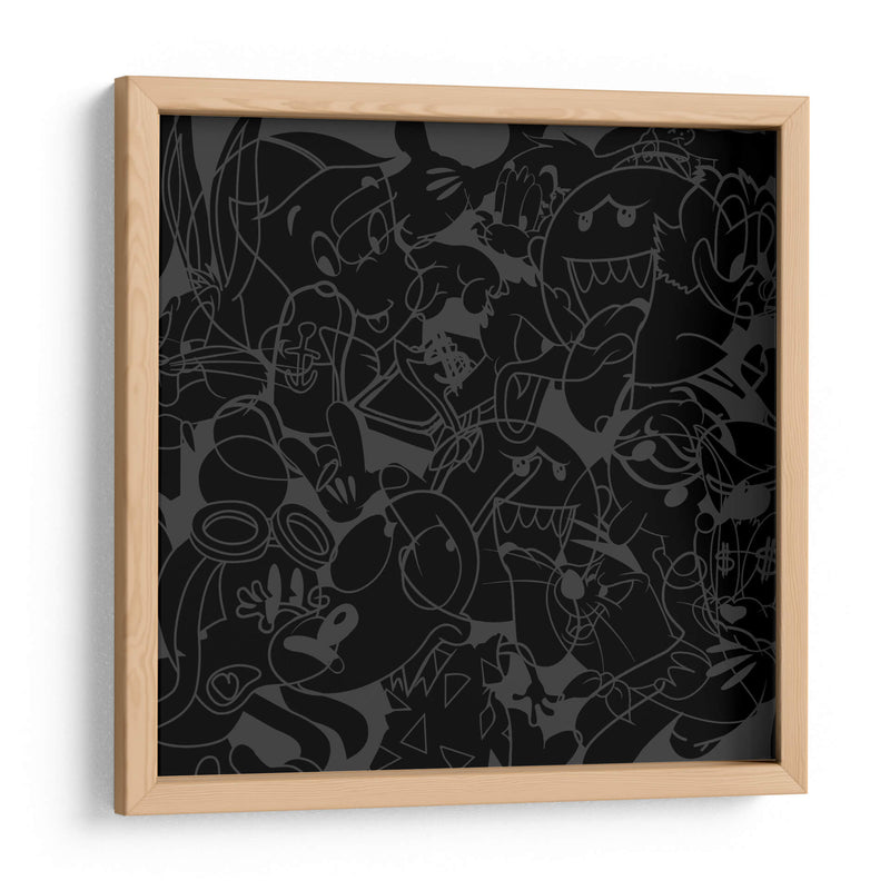 Pop Art BnW - David Aste | Cuadro decorativo de Canvas Lab