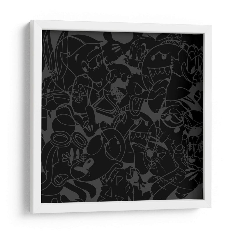 Pop Art BnW - David Aste | Cuadro decorativo de Canvas Lab