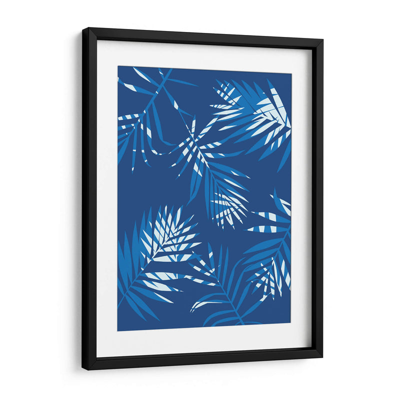 Blue Palm Leaves 1 - David Aste | Cuadro decorativo de Canvas Lab