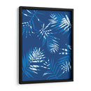 Blue Palm Leaves 1 - David Aste | Cuadro decorativo de Canvas Lab