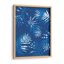 Blue Palm Leaves 1 - David Aste | Cuadro decorativo de Canvas Lab
