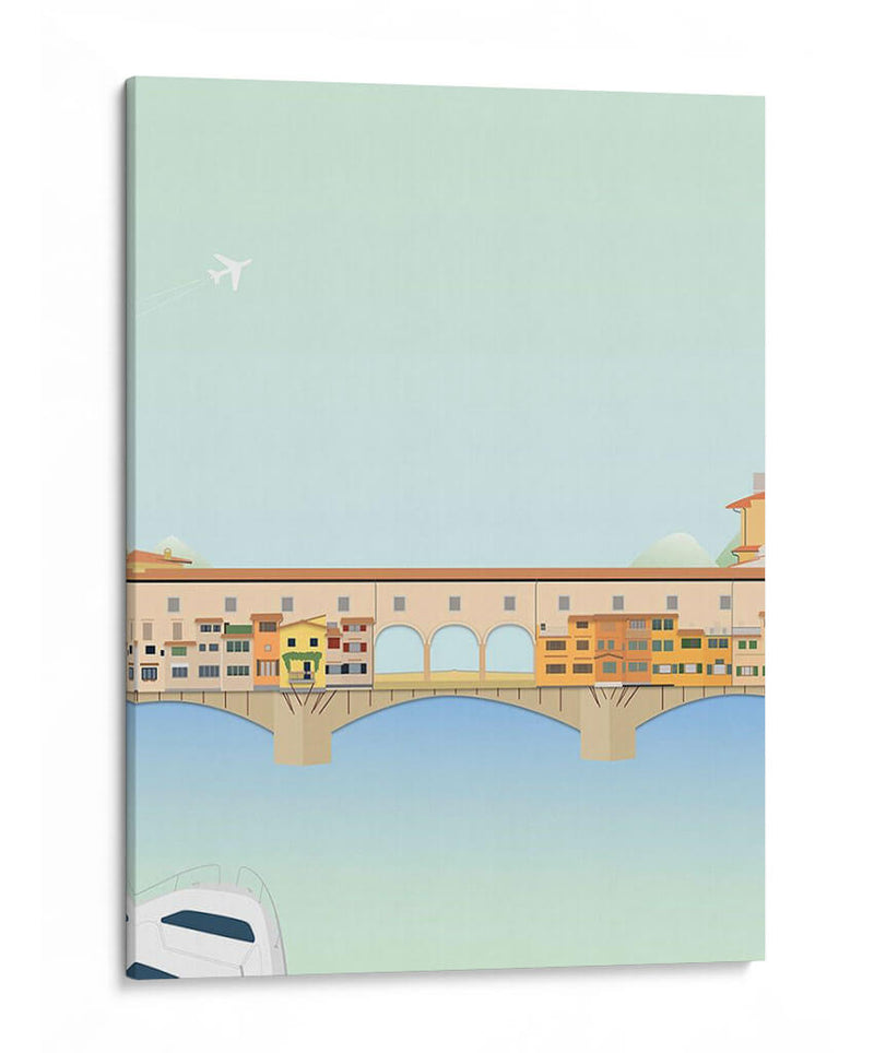 Viajes Europa - Ponte Vecchio - Gurli Soerensen | Cuadro decorativo de Canvas Lab