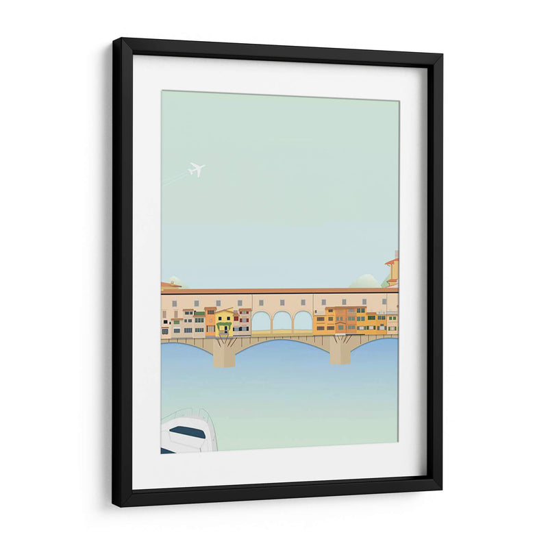 Viajes Europa - Ponte Vecchio - Gurli Soerensen | Cuadro decorativo de Canvas Lab