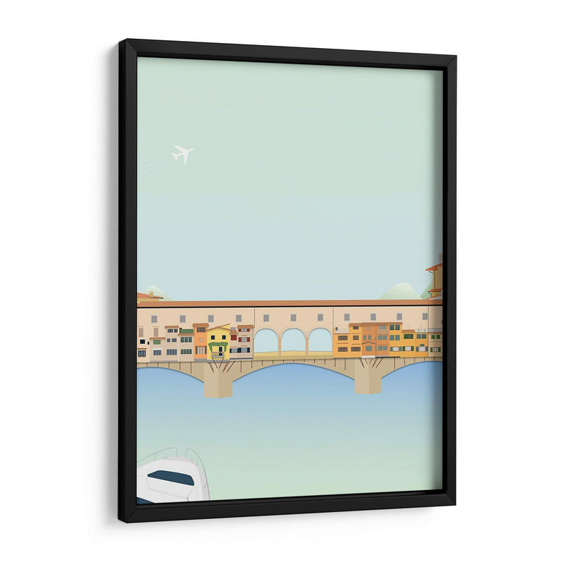 Viajes Europa - Ponte Vecchio - Gurli Soerensen | Cuadro decorativo de Canvas Lab