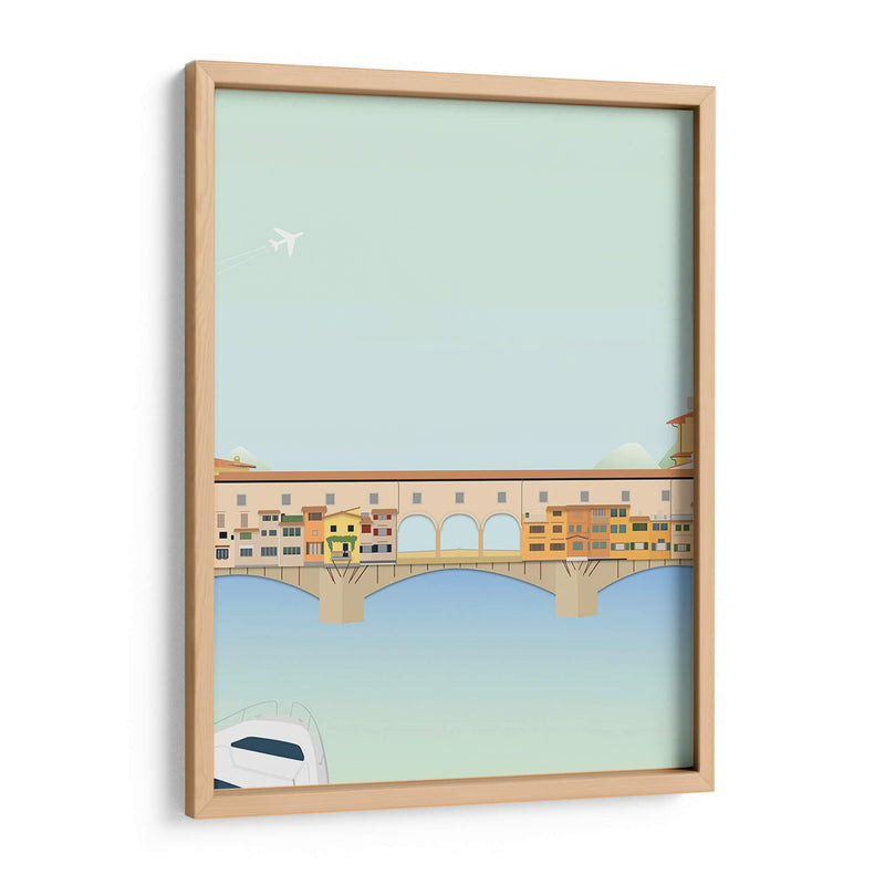 Viajes Europa - Ponte Vecchio - Gurli Soerensen | Cuadro decorativo de Canvas Lab