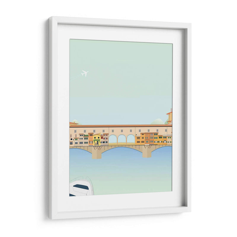 Viajes Europa - Ponte Vecchio - Gurli Soerensen | Cuadro decorativo de Canvas Lab