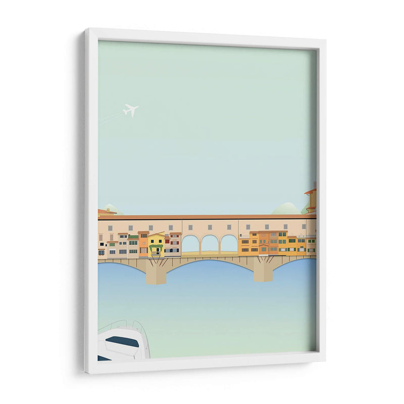 Viajes Europa - Ponte Vecchio - Gurli Soerensen | Cuadro decorativo de Canvas Lab