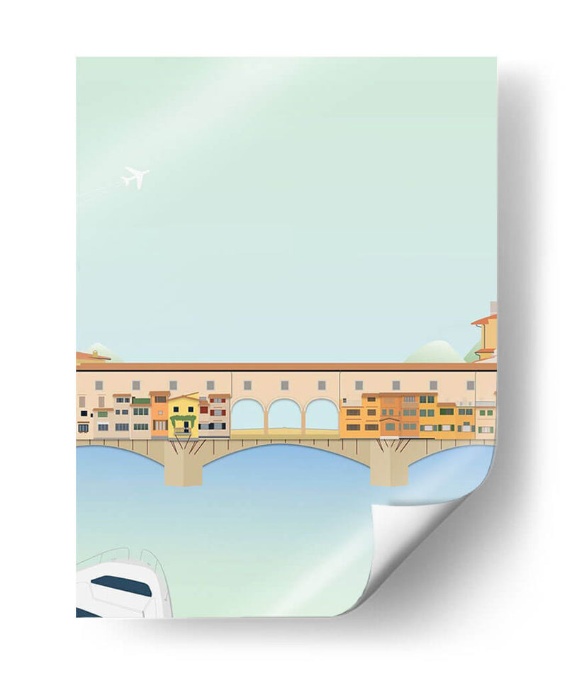 Viajes Europa - Ponte Vecchio - Gurli Soerensen | Cuadro decorativo de Canvas Lab