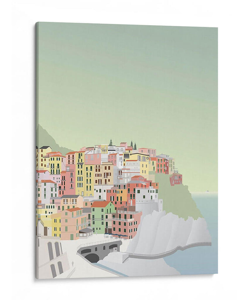 Viajes Europa - Manarola - Gurli Soerensen | Cuadro decorativo de Canvas Lab