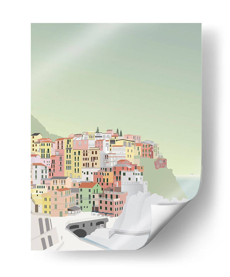 Viajes Europa - Manarola - Gurli Soerensen | Cuadro decorativo de Canvas Lab