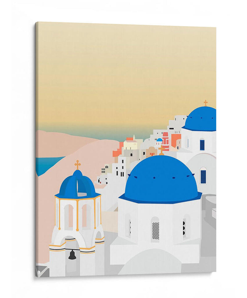 Viajes Europa - Santorini - Gurli Soerensen | Cuadro decorativo de Canvas Lab