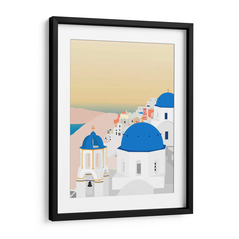 Viajes Europa - Santorini - Gurli Soerensen | Cuadro decorativo de Canvas Lab