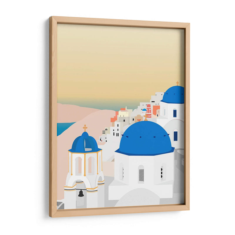 Viajes Europa - Santorini - Gurli Soerensen | Cuadro decorativo de Canvas Lab