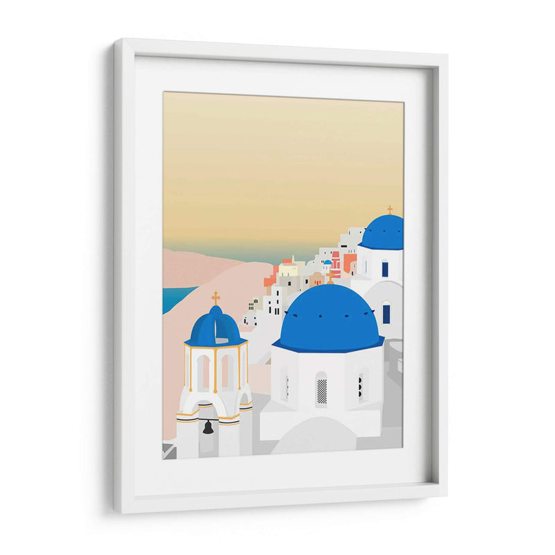 Viajes Europa - Santorini - Gurli Soerensen | Cuadro decorativo de Canvas Lab