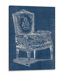 Silla Antigua Blueprint I - Vision Studio | Cuadro decorativo de Canvas Lab
