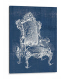Silla Antigua Blueprint Ii - Vision Studio | Cuadro decorativo de Canvas Lab