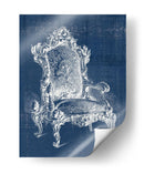 Silla Antigua Blueprint Ii - Vision Studio | Cuadro decorativo de Canvas Lab