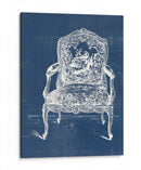 Silla Antigua Blueprint V - Vision Studio | Cuadro decorativo de Canvas Lab