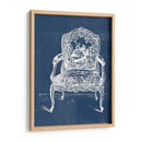Silla Antigua Blueprint V - Vision Studio | Cuadro decorativo de Canvas Lab