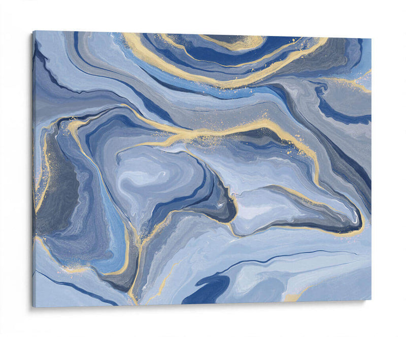 Azules y Oro 01 - Marmolista | Cuadro decorativo de Canvas Lab