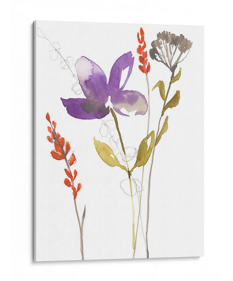 Bouquet Ultravioleta Ii - Jennifer Goldberger | Cuadro decorativo de Canvas Lab