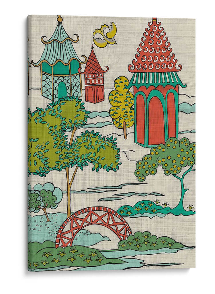 Paisaje Pagoda I - Chariklia Zarris | Cuadro decorativo de Canvas Lab