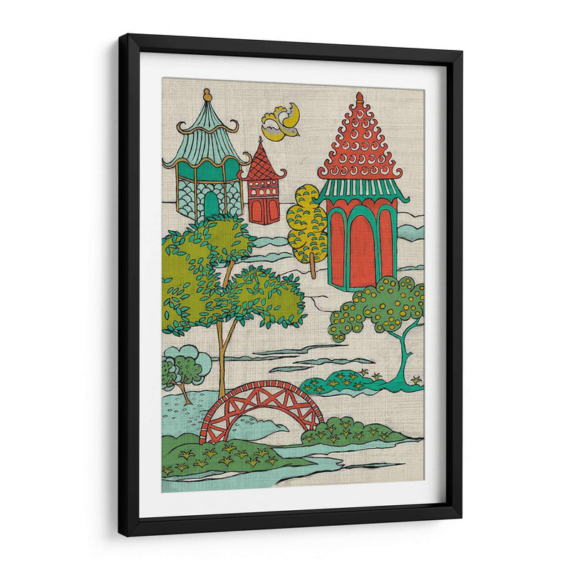 Paisaje Pagoda I - Chariklia Zarris | Cuadro decorativo de Canvas Lab