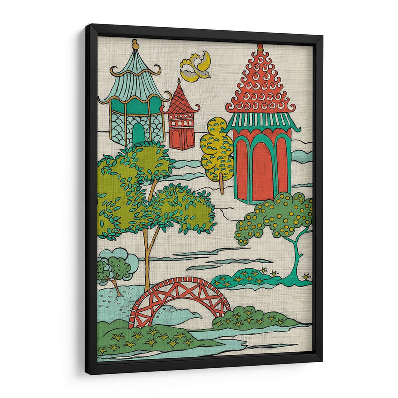 Paisaje Pagoda I - Chariklia Zarris | Cuadro decorativo de Canvas Lab