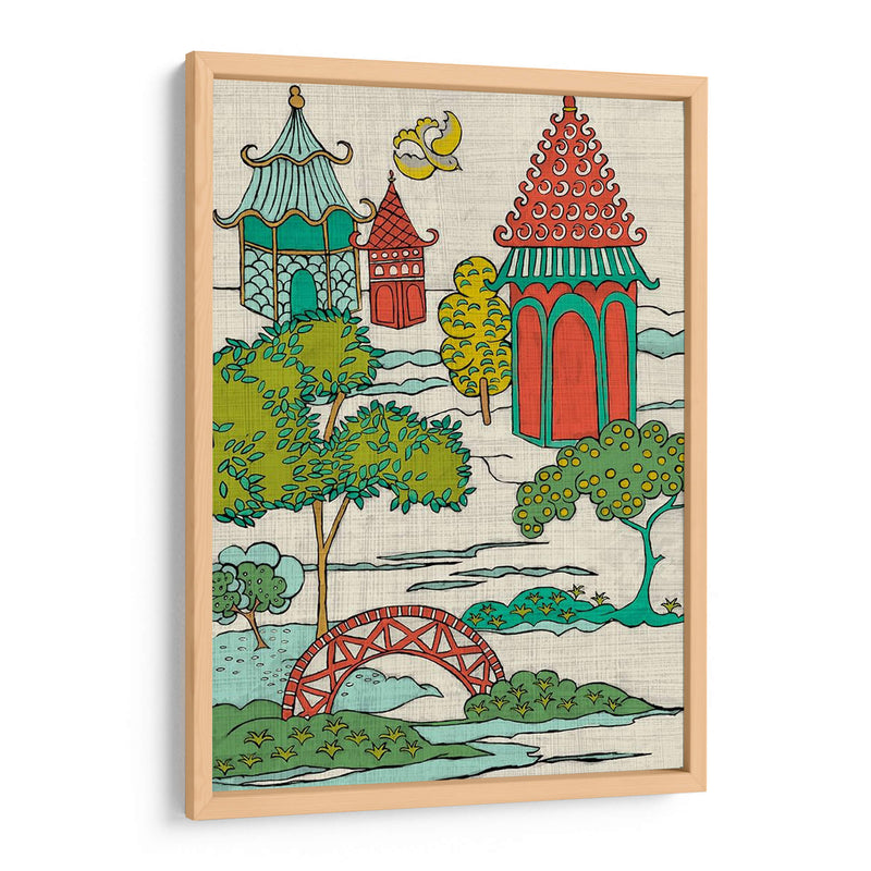 Paisaje Pagoda I - Chariklia Zarris | Cuadro decorativo de Canvas Lab