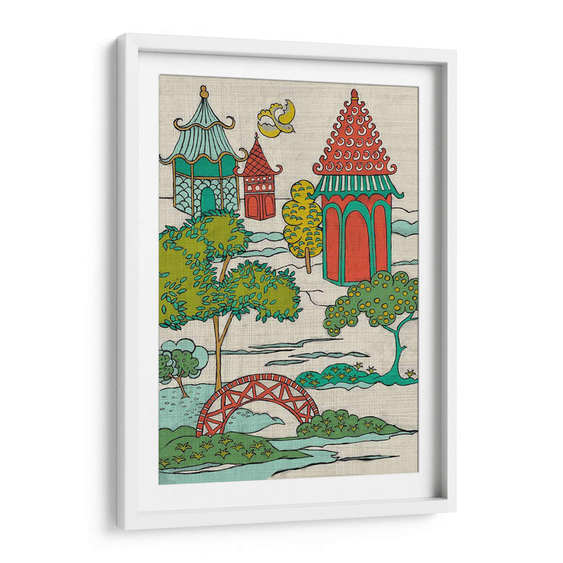 Paisaje Pagoda I - Chariklia Zarris | Cuadro decorativo de Canvas Lab