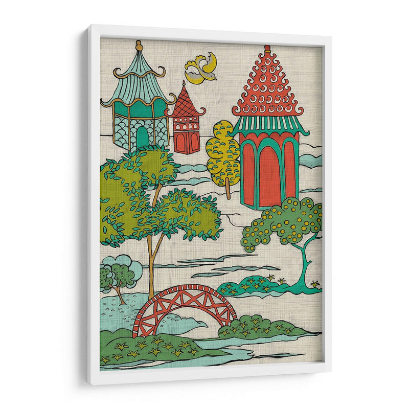 Paisaje Pagoda I - Chariklia Zarris | Cuadro decorativo de Canvas Lab