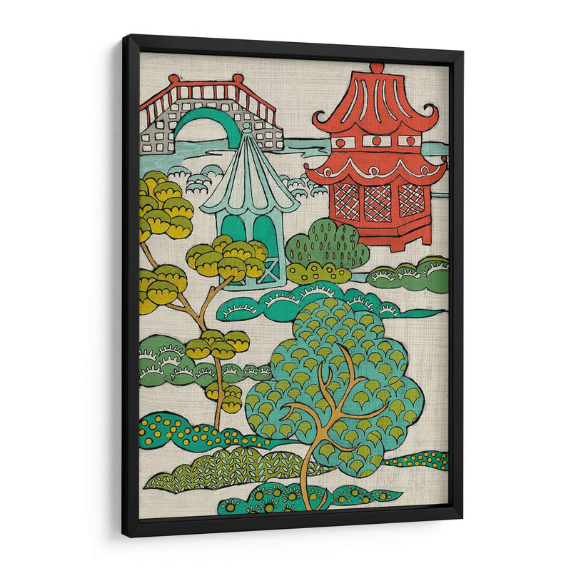 Paisaje Pagoda Ii - Chariklia Zarris | Cuadro decorativo de Canvas Lab