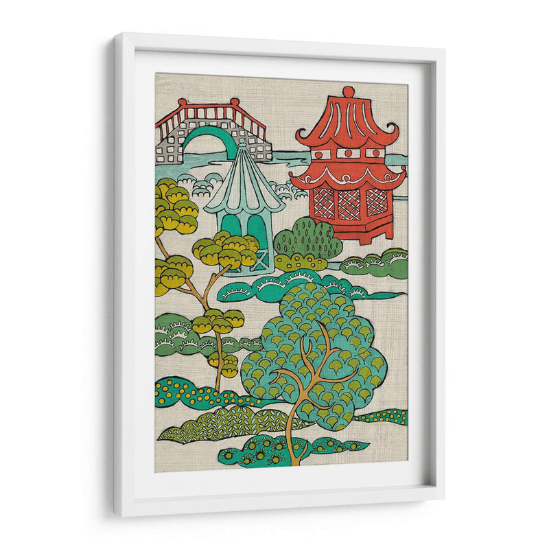 Paisaje Pagoda Ii - Chariklia Zarris | Cuadro decorativo de Canvas Lab