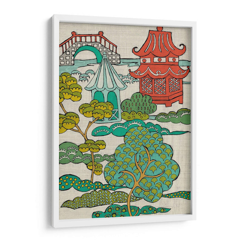 Paisaje Pagoda Ii - Chariklia Zarris | Cuadro decorativo de Canvas Lab