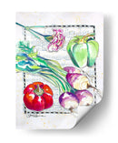 Vegetales De Cocina I - Elizabeth St. Hilaire | Cuadro decorativo de Canvas Lab