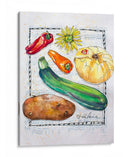 Vegetales De Cocina Ii - Elizabeth St. Hilaire | Cuadro decorativo de Canvas Lab