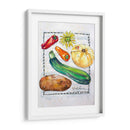Vegetales De Cocina Ii - Elizabeth St. Hilaire | Cuadro decorativo de Canvas Lab
