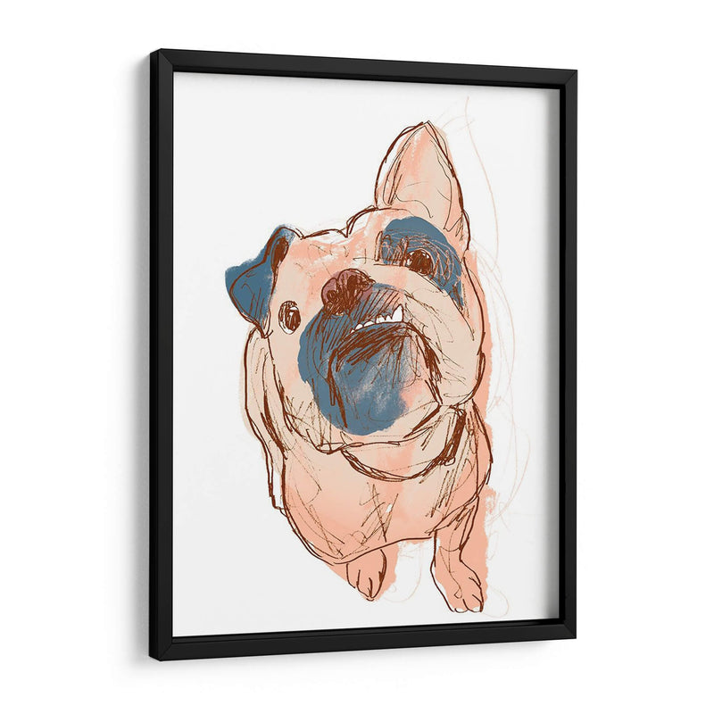 Retrato De Perro - Bobo - June Erica Vess | Cuadro decorativo de Canvas Lab