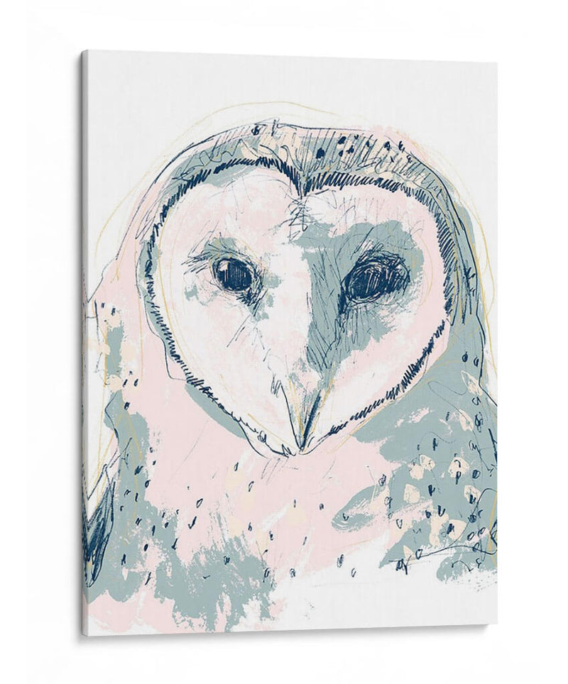 Funky Owl Retrato I - June Erica Vess | Cuadro decorativo de Canvas Lab