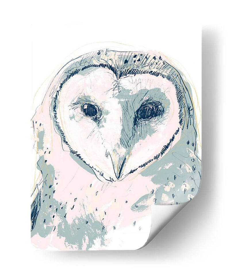 Funky Owl Retrato I - June Erica Vess | Cuadro decorativo de Canvas Lab