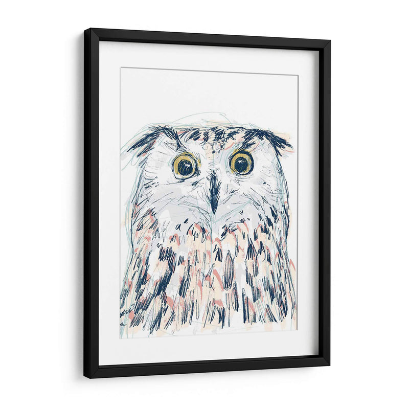 Funky Owl Retrato Ii - June Erica Vess | Cuadro decorativo de Canvas Lab