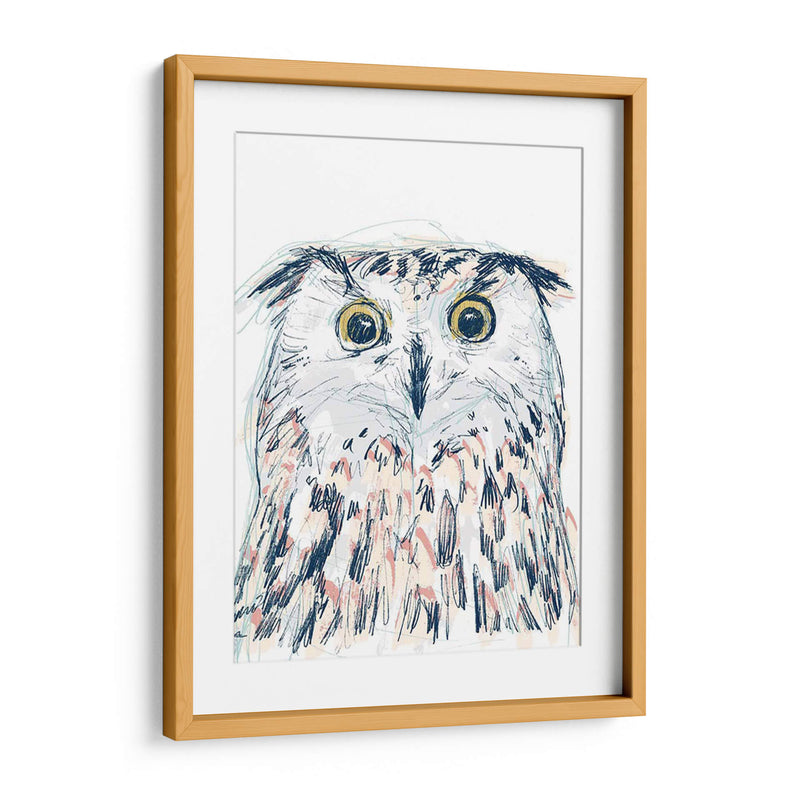 Funky Owl Retrato Ii - June Erica Vess | Cuadro decorativo de Canvas Lab