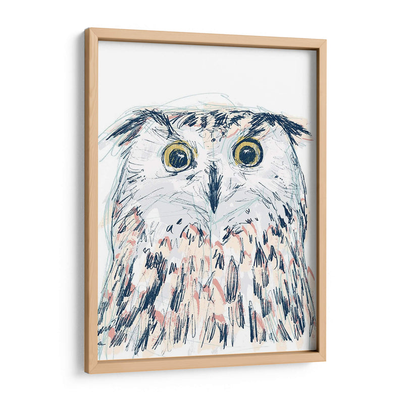 Funky Owl Retrato Ii - June Erica Vess | Cuadro decorativo de Canvas Lab